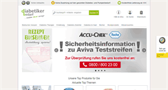 Desktop Screenshot of diabetiker-bedarf.de